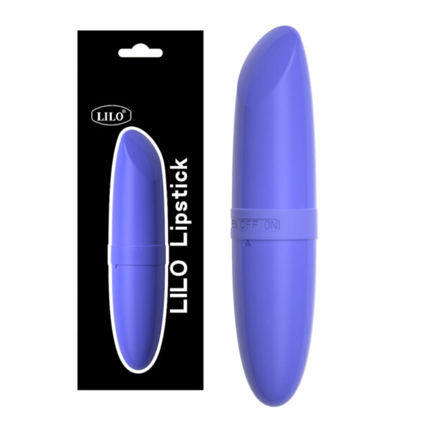 MV001-Roxo_2 Mini Vibrador em ABS Formato de Batom Miss Collection