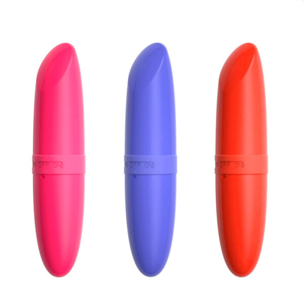 MV001-Roxo_3 Mini Vibrador em ABS Formato de Batom Miss Collection