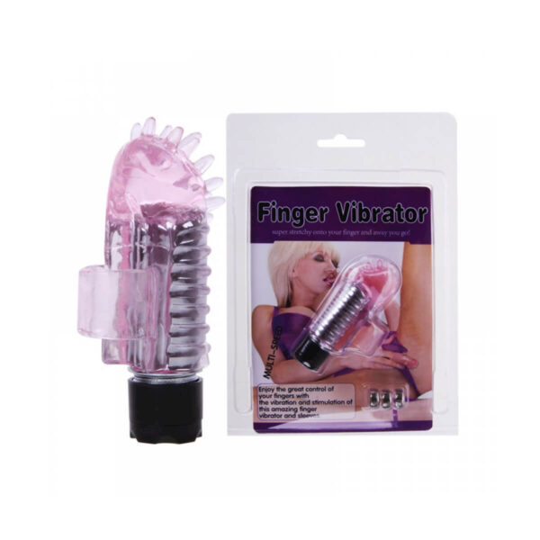 Dedeira Vibratória Multivelocidades em Silicone com Saliências Massageadoras Miss Collection