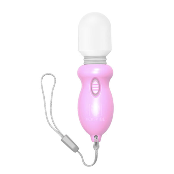 MV005G-Rosa_1 Vibrador Microfone Mini Chaveiro Vip Mix
