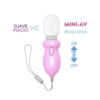 MV005G-Rosa_2 Vibrador Microfone Mini Chaveiro Vip Mix