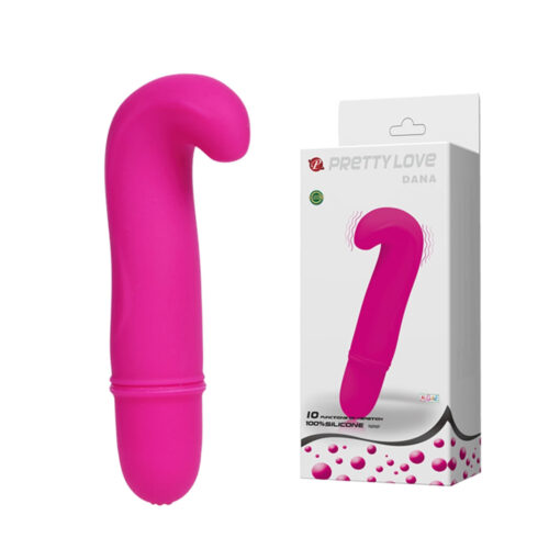 Vibrador Dana Ponto G com Contorno na Ponta 10 Velocidades Pulsação à Prova D'Água