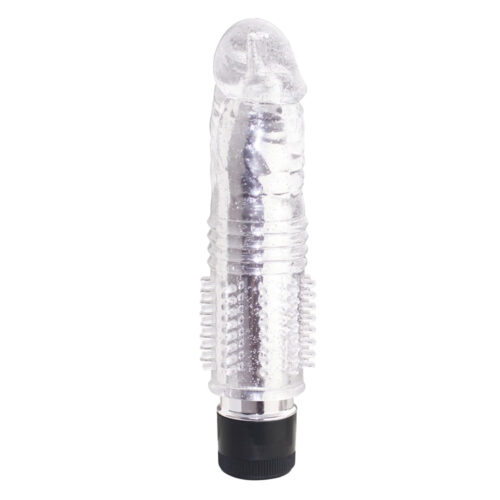 MV041-Transparente_1 Vibrating Glans Aphrodisia Vibrador Personal Multivelocidade com Capa Removível