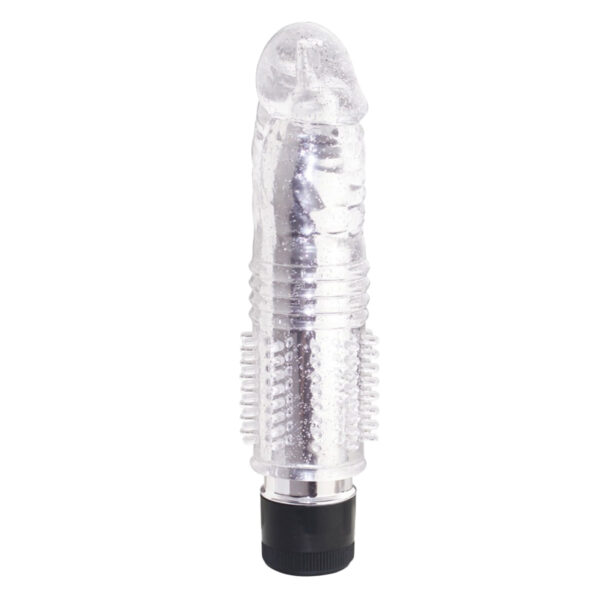 MV041-Transparente_1 Vibrating Glans Aphrodisia Vibrador Personal Multivelocidade com Capa Removível