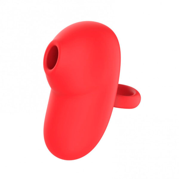 MV043-Vermelho_3 Bee Vibrador Sugador de Clitóris Com 10 Modos de Vibração Vip Mix - Bee Vibrador com Sucção e 10 Modos de Vibração Vip Mix