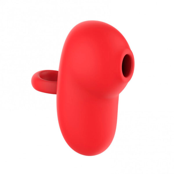 MV043-Vermelho_4 Bee Vibrador Sugador de Clitóris Com 10 Modos de Vibração Vip Mix - Bee Vibrador com Sucção e 10 Modos de Vibração Vip Mix