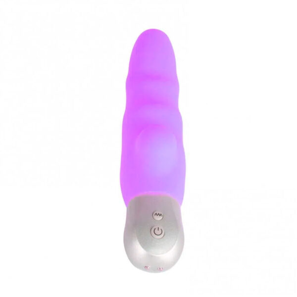 MV085-Roxo_1 Vibrador Ponto G em Silicone com 10 Modos de Vibrações Recarregável Vip Mix