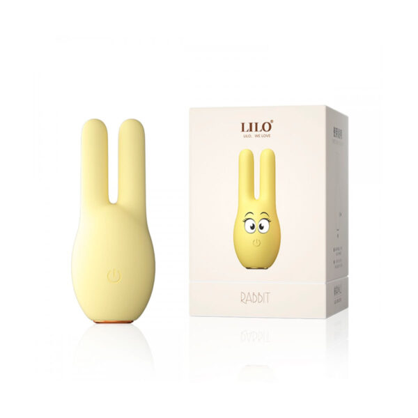 MV087A-Amarelo_6-1 Lilo Rabbit Mini Vibrador em Formato de Coelho com 10 Modos de Vibração Vip Mix