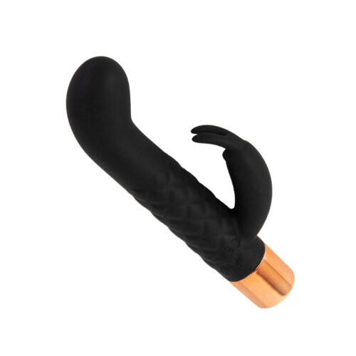 MV090B-Preto_1 Diamond "G" Mini Vibrador com Estimulador de Clitóris e 7 modos de Vibração Vip Mix