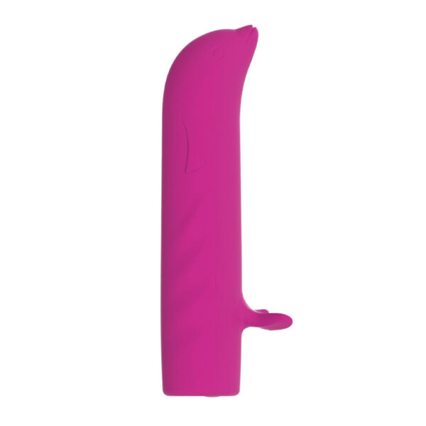 MV122-Pink_1 Mini Vibrador Golfinho Recarregável para Ponto G com 10 modos de Vibração Vip Mix