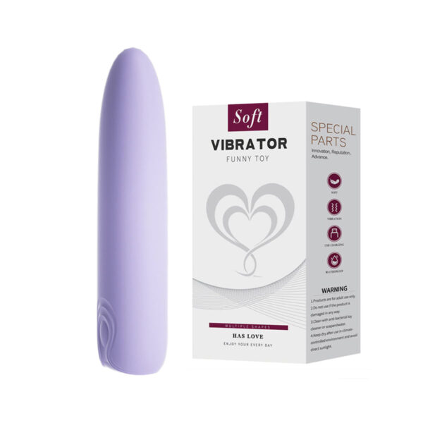 MV125-Lilas_3 Mini Vibrador Recarregável para Ponto G Maleável com 10 Modos de Vibração Vip Mix