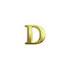 MVLJLD-D_1 Letra Dourada para Lingerie Personalizável MyVib