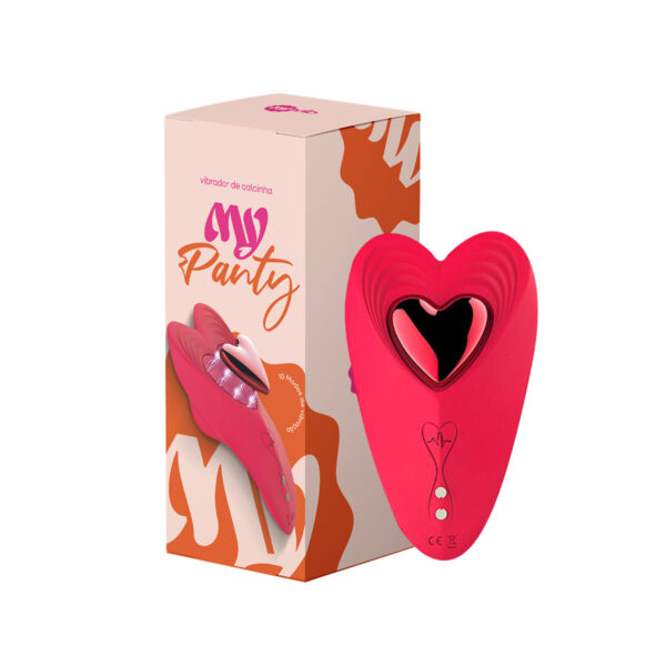 MVV9090-Vermelho_3-1 MyPanty Vibrador de Calcinha com 10 Modos de Vibração e Controle via App MyVib