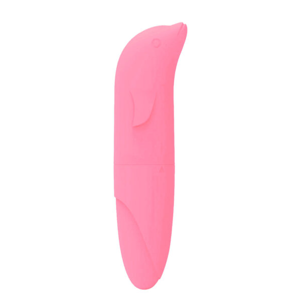MVVPG01-Rosa_1 MyVibro Vibrador Ponto G Formato Golfinho Aveludado MyVib