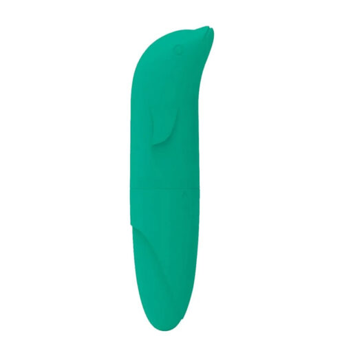 MVVPG01-Verde-BRINDESITE MyVibro Vibrador Ponto G Formato Golfinho Aveludado MyVib