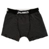 N13-P-Preto_11 Cueca Boxer Adulto em Microfibra Listrada Nawes