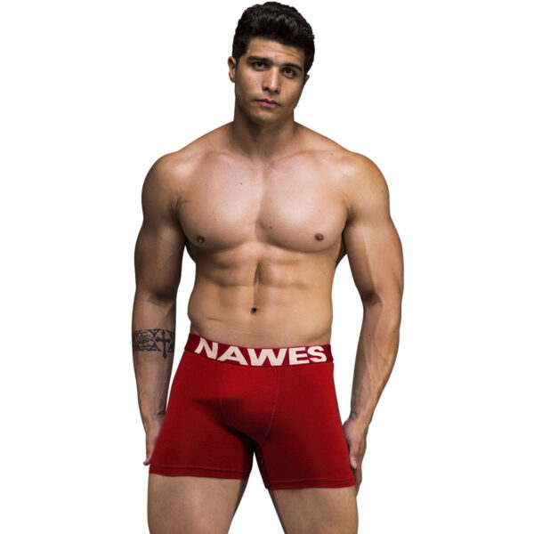 N22-EG2-Vermelho_1 Cueca Boxer Adulta Básica em Cotton Plus Size Nawes