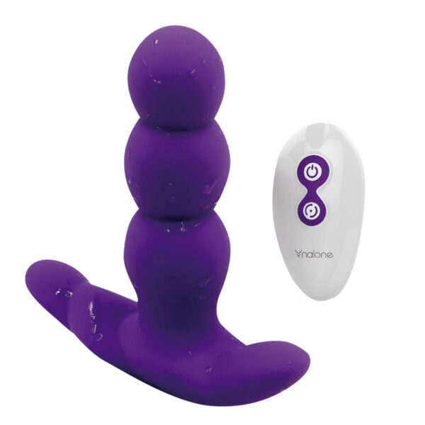 Nalone Pearl Vibrador Anal ou Vaginal com Controle e 7 Modos de Vibração e Rotação Intt