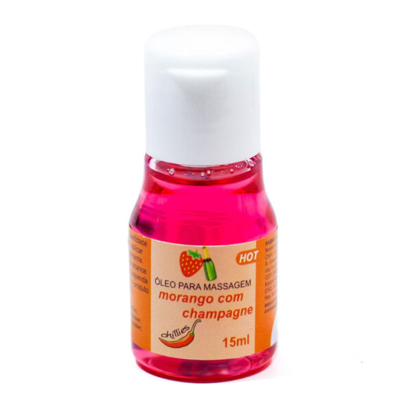 OL004-Morango-c-Champ_1 Óleo para Massagem Sensual Hot 15ml Chillies