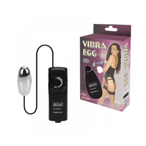 OV003_1 Vibrador Egg Multivelocidade com Cápsula Cromada Miss Collection