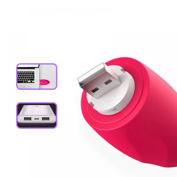 OV026-Pink_3-1 Vibrator Bullet Massageador Revestido em Silicone 10 Vibrações Miss Collection
