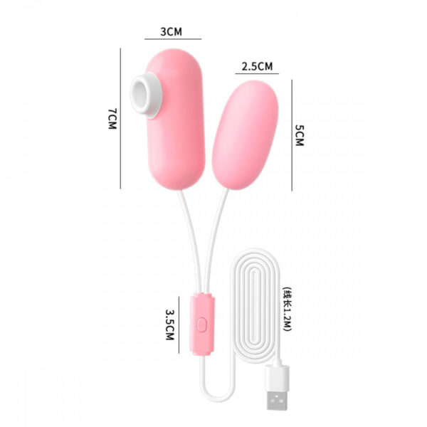 OV031A-Rosa-Claro_2 Cápsula Vibratória com 12 Modos de Vibração e Pulsação Vip Mix