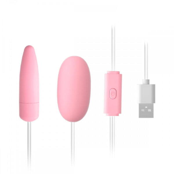 OV031D-Rosa-Claro_2 Cápsula Vibratória com 2 Bullets com 12 Modos de Vibração Vip Mix