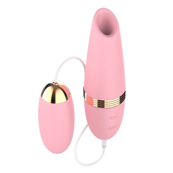 OV034-Rosa-Claro_1 Lilo Shape of Love Cápsula Vibratória Com Bullet e Sugador Clitóriano Vip Mix - Lilo Shape of Love Cápsula Vibratória com Bullet e Sucção Vip Mix