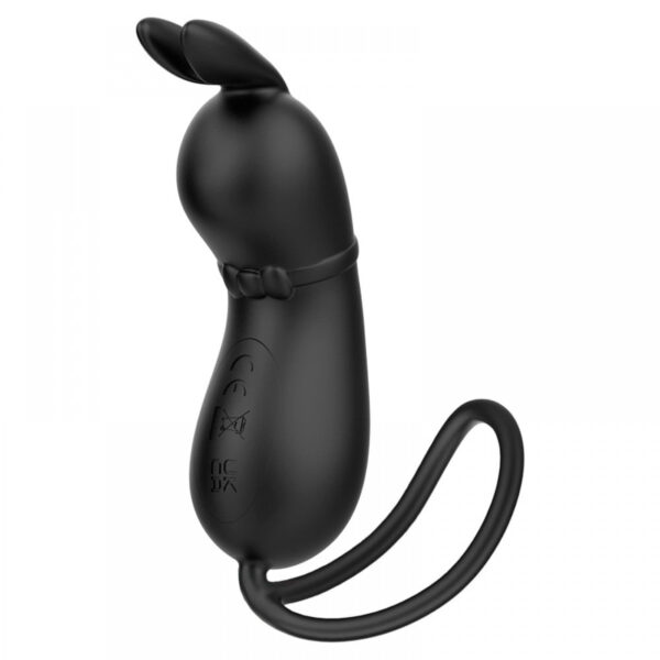 OV037-Preto_1 Rosalie Pretty Love Cápsula Vibratória em Formato de Coelho com 7 Modos de Vibração Vip Mix