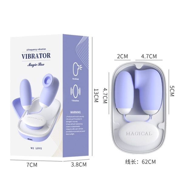 Lilo We Love Cápsula Vibratória com Controle em Formato de Box e 12 Modos de Pulsação Vip Mix