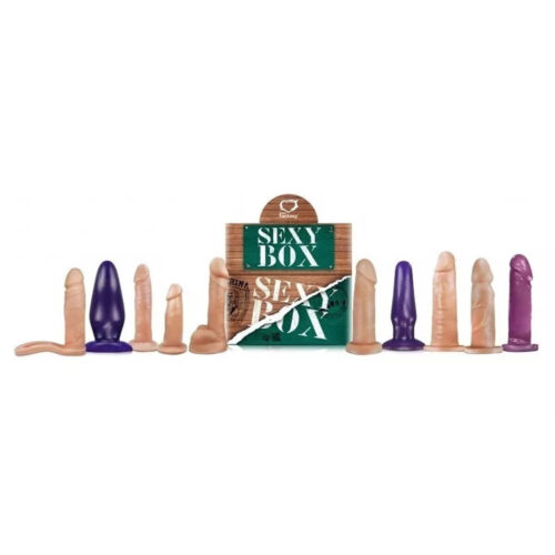 PA002_1 Caixa Sexy Box Vermelha Kit com 10 Unidades G Peças Sortidas Sexy Fantasy