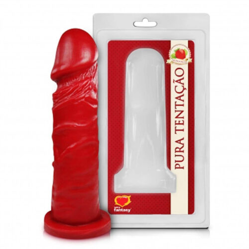 PA003-Morango_1 Prótese Pura Tentação Aromático 15,3x4 cm Sexy Fantasy