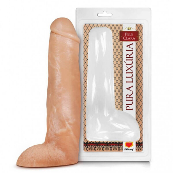PA023_1 Prótese Pura Luxúria Maciço com Escroto 27 x 5,5 cm Sexy Fantasy