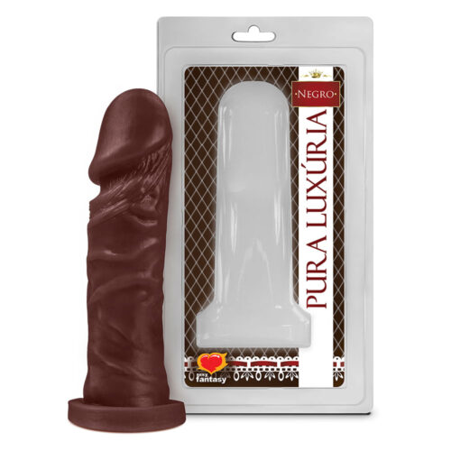 PAN008-Chocolate_1 Prótese Pura Luxúria Maciço 15,3x4 Sexy Fantasy
