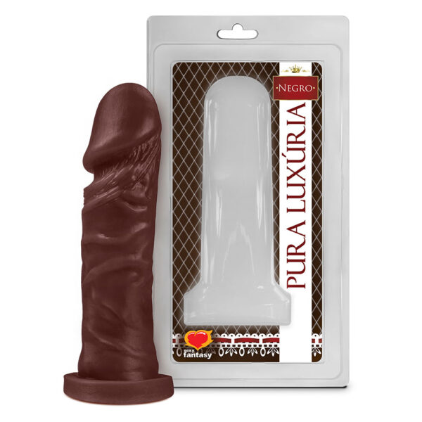 PAN008-Chocolate_1 Prótese Pura Luxúria Maciço 15,3x4 Sexy Fantasy