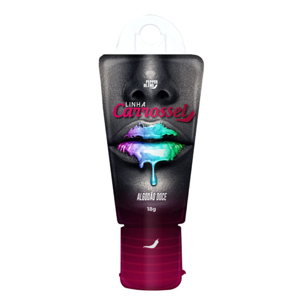 Carrossel Gel Lubrificante Comestível com Efeito Glitter 18g Pepper Blend