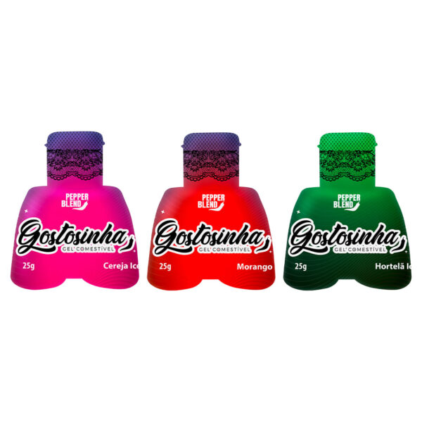 PB239-Cereja-Ice_2 Gostosinha Gel ComestĂvel Para Sexo Oral Ice 25g Pepper Blend
