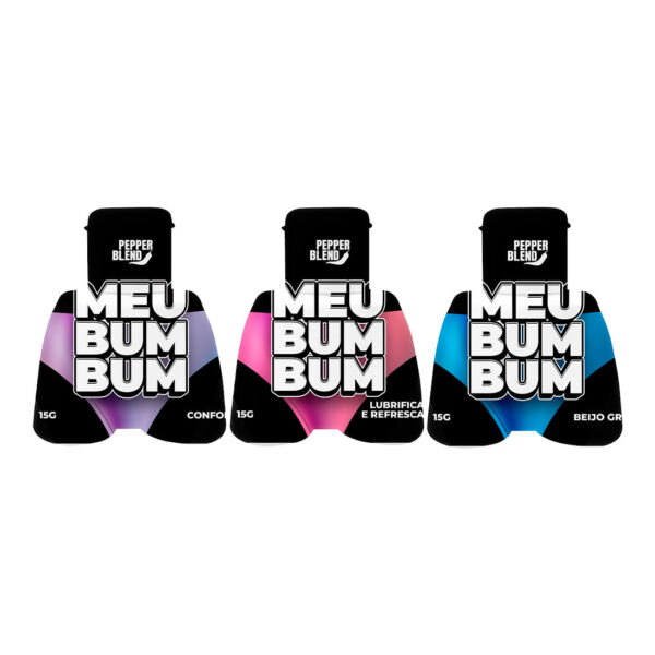 PB240_2 Meu Bum Bum Kit com Beijo Grego, Conforto e Lubrificante Para Sexo Anal Pepper Blend
