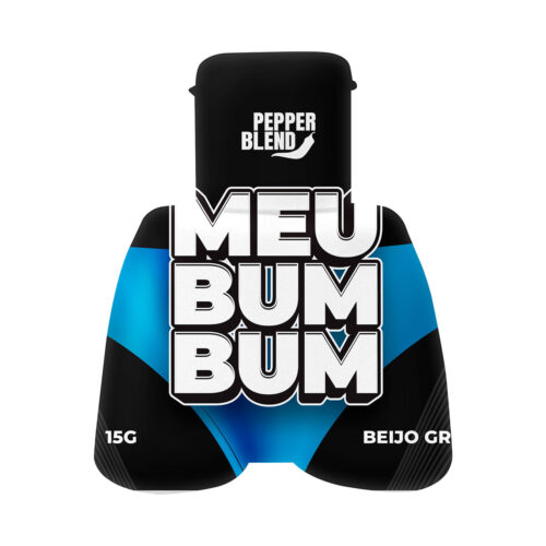 PB243_1 Meu Bum Bum Body Gel Beijo Grego Sabor Uva 15g Pepper Blend