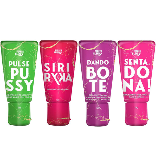 PB356445447449 Kit Erótico com 4 Itens Siri Ryka Pulse Pussy Senta Dona e Dando o Bote