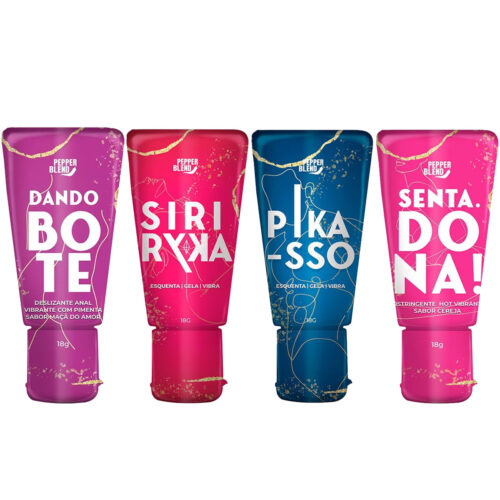 Kit Erótico com 4 Itens Siri Ryka Senta Dona Pikasso e Dando o Bote