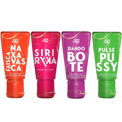 PB356448445449 Kit Erótico com 4 Itens Siri Ryka Faísca na Xavasca Pulse Pussy e Dando o Bote