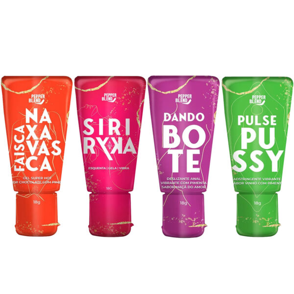 PB356448445449 Kit Erótico com 4 Itens Siri Ryka Faísca na Xavasca Pulse Pussy e Dando o Bote