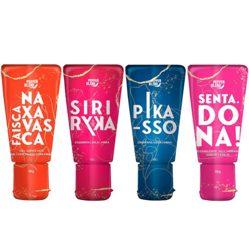 PB356448447357 Kit Erótico com 4 Itens Siri Ryka Faísca na Xavasca Senta Dona e Pikasso