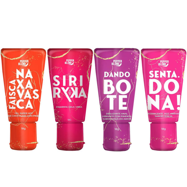 PB356448447449 Kit Erótico com 4 Itens Siri Ryka Faísca na Xavasca Senta Dona e Dando o Bote