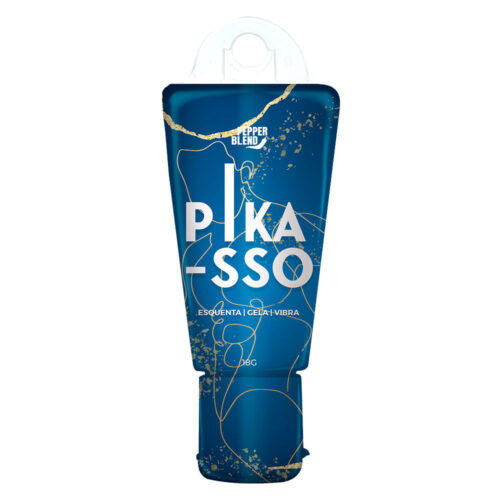 Pikasso Gel Comestível Esquenta, Gela e Vibra 18g Pepper Blend