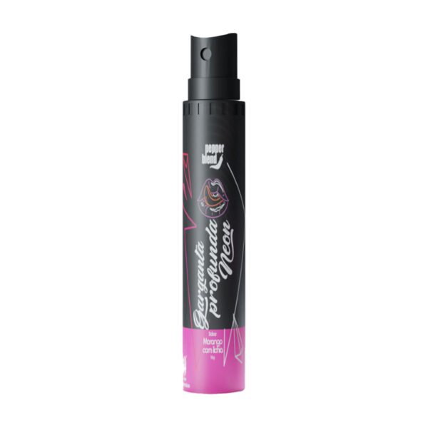 PB408-Morango-com-Lichia_1 Garganta Profunda Bala LĂquida Extra Forte Dessensibilizante em Spray Linha Neon 18ml Pepper Blend