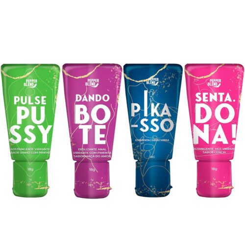 Kit Erótico com 4 Pulse Pussy Senta Dona Pikasso e Dando o Bote