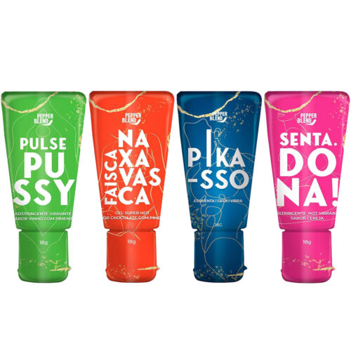 PB448445447357 Kit Erótico com 4 Itens Faísca na Xavasca Pulse Pussy Senta Dona e Pikasso