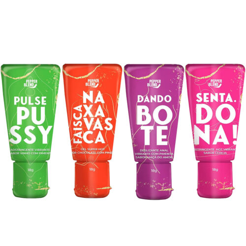 PB448445447449 Kit Erótico com 4 Itens Faísca na Xavasca Pulse Pussy Senta Dona e Dando o Bote